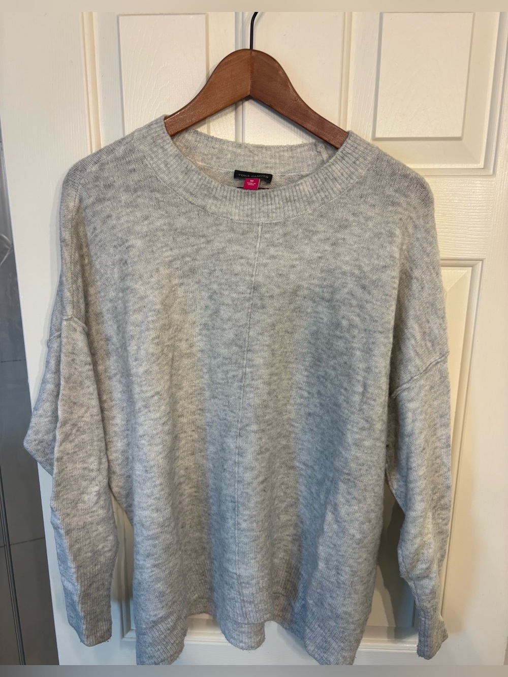 Vince Camino Light Gray Crewneck Women’s Sweater